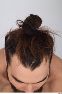 Turgen brown long hair messy bun 0001.jpg